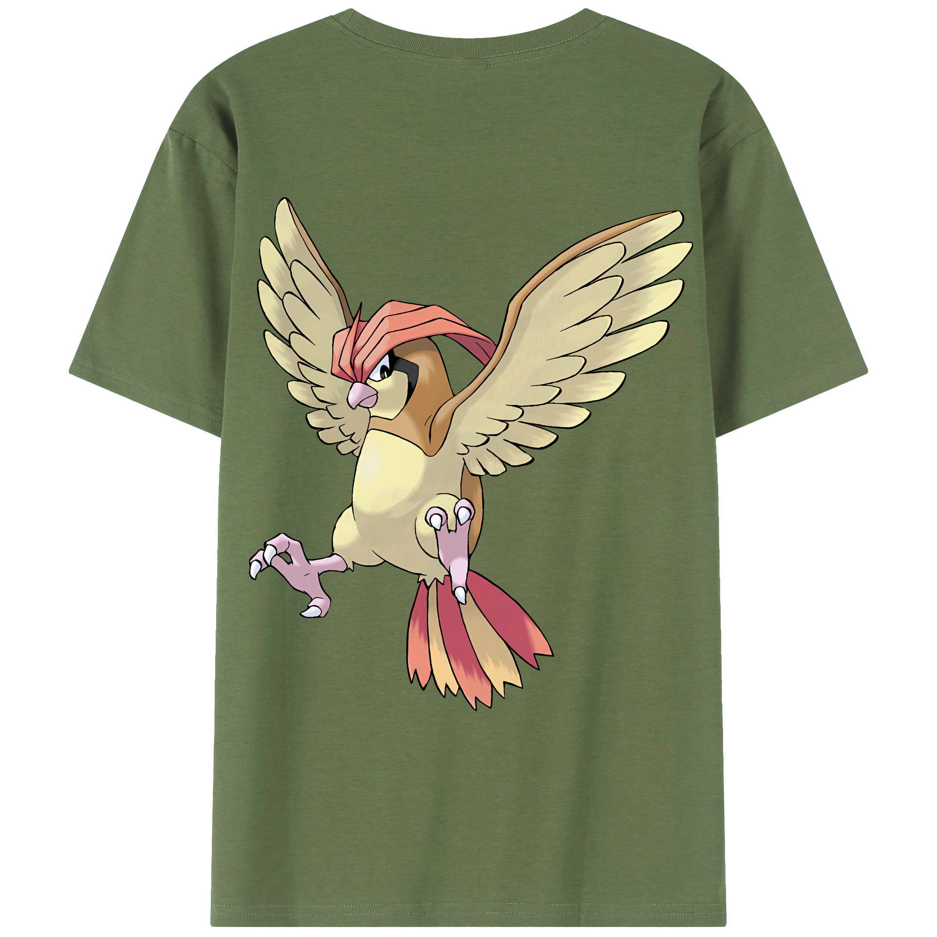 （画像用） ポケットモンスター Pokémon 綿100％ メンズ半袖Tシャツ（バックプリント） 通気性